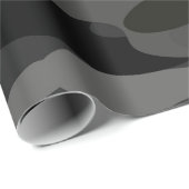 灰色および黒のカムフラージュ ラッピングペーパー (ロールコーナー)