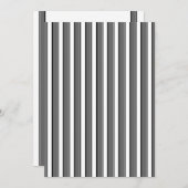 灰色および黒のストライプの招待状のテンプレート 招待状 (正面/裏面)
