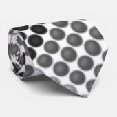 灰色から黒のボールまたは穴、十字形の正方形 ネクタイ (ロール)