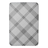 灰色から黒のボールまたは穴、十字形の正方形 バスマット (正面縦)