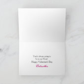 灰色かピンクバレンタインデーの教母か水玉模様 シーズンカード (内部)