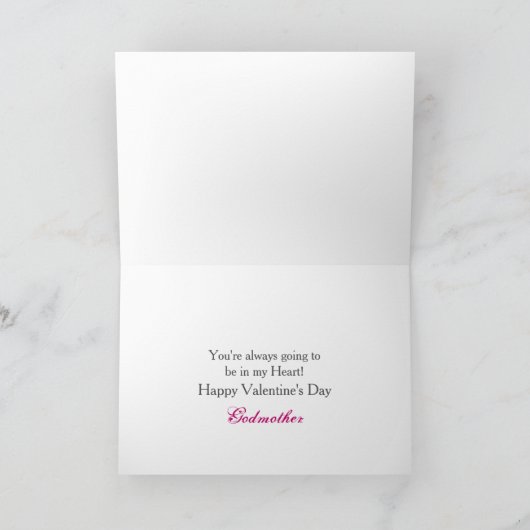 灰色かピンクバレンタインデーの教母か水玉模様 シーズンカード (内部)