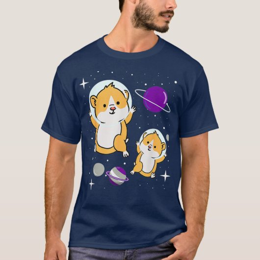 灰色がかった性交の宇宙のプライド Tシャツ (正面)