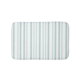 灰色がかった灰色の緑のストライプ線の白 バスマット