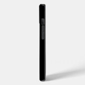 灰色がかった灰色の緑のストライプ線の黒 Case-Mate iPhoneケース (裏面 / 左)