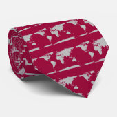 灰色がかった球色 ネクタイ (ロール)