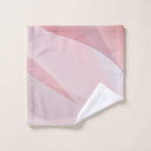 灰色がかった紫色のグラデーション抽象芸術名 バスタオルセット (ウォッシュタオル)