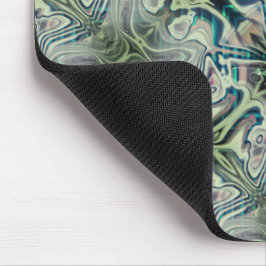 灰色がかった緑と緑がかったシアンの色の色の色の繰り返し マウスパッド