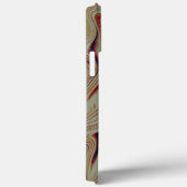 灰色がかった黄褐色のオレンジ色の混合塩基の波 Case-Mate iPhoneケース (裏面 / 右)