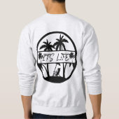 灰色それは生命スエットシャツです スウェットシャツ (裏面)