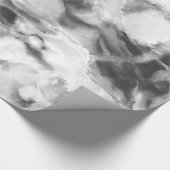 灰色で滑らかな灰色の大理石 ラッピングペーパー (角)
