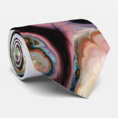 灰色とほこりっぽいバラピンクの大理石タイ – 染料 ネクタイ (ロール)