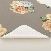 灰色とクリーム色の花葉について シェルパブランケット (3/4)