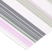 灰色とピンクの縦ストライプの文字。 ショートテーブルランナー (コーナー)