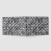 灰色と暗い斑点の長方形型枠 ゲストブック (全面)