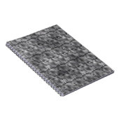 灰色と暗い斑点の長方形型枠 ノートブック (右側)