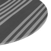 灰色と木炭の五ストライプ種類 カッティングボード (角)