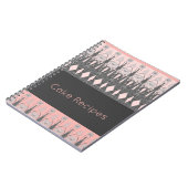 灰色と淡いピンクアート色 ノートブック (左側)