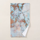 灰色と淡い青の大理石 バスタオルセット (ハンドタオル)