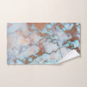 灰色と淡い青の大理石 バスタオルセット (ハンドタオル)