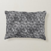 灰色と濃い斑点の長方形の形式 アクセントクッション (裏面)