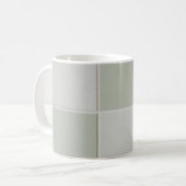 灰色と白のタイル コーヒーマグカップ (正面左)