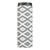 灰色と白のダイヤモンドパターン タンブラー (裏面)