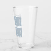 灰色と白のパターン タンブラーグラス (左)