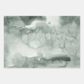 灰色と白の冬の組み合わせ ラッピングペーパーシート (正面2)