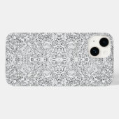 灰色と白の図形パターンiPhone 14ケース Case-Mate iPhoneケース (裏面 (横))