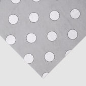 灰色と白の水玉模様 薄葉紙 (詳細)