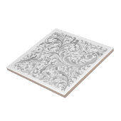 灰色と白の渦模様のセラミックモダンタイル タイル (側面)