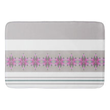 灰色と白ストライプのアクセント付パターン（の模様が）あるき