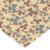 灰色と茶色のシャムロックパターン テーブルクロス (アングル)