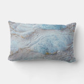 灰色と茶色の厚い動物の皮 ランバークッション (裏面)