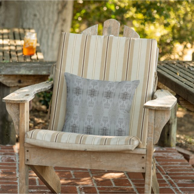 灰色と茶色 アウトドアクッション (椅子)
