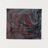 灰色と赤色の抽象芸術絵画の タペストリー (正面(横))