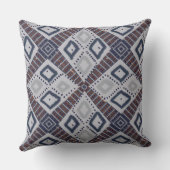 灰色と錆び茶色 クッション (裏面)