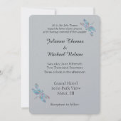 灰色と青トンボ 招待状 (正面)