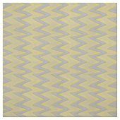 灰色と黄色のジグザグストライプ線 ファブリック (見本)