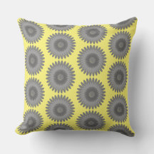 灰色と黄色のプリント