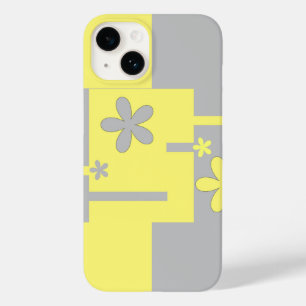 灰色と黄色のプリント Case-Mate iPhone 14ケース