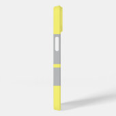 灰色と黄色のプリント Case-Mate iPhoneケース (裏面 / 右)