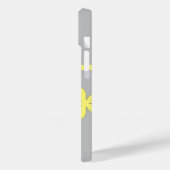 灰色と黄色のプリント Case-Mate iPhoneケース (裏面 / 左)