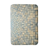 灰色と黄色のレンガの付け根 バスマット (正面縦)