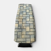 灰色と黄色のレンガ ボトルクーラー (正面)