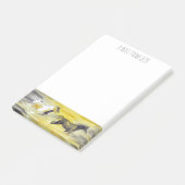 灰色と黄色の抽象芸術の絵 ポストイット (アングル)