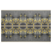 灰色と黄色の花の日没の背景 ファブリック (ファットクウォーター)