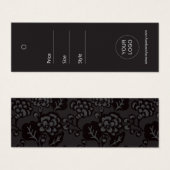 灰色と黒と鮮やか花はっきりした柄 (正面&裏面)