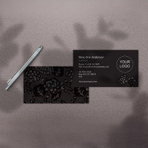 灰色と黒と鮮やか花はっきりした柄